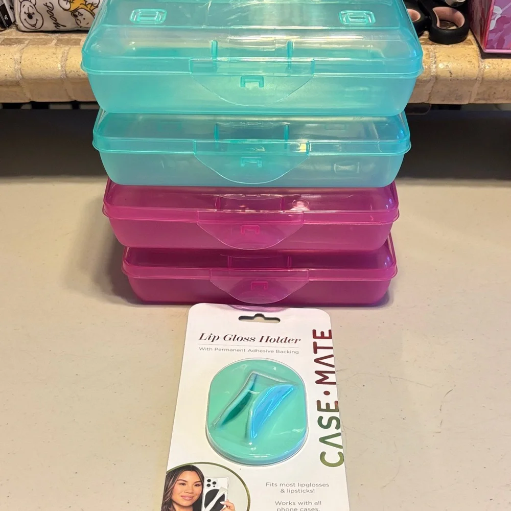 Case-Mate Makeup Organizer with Pink and Blue Tiers